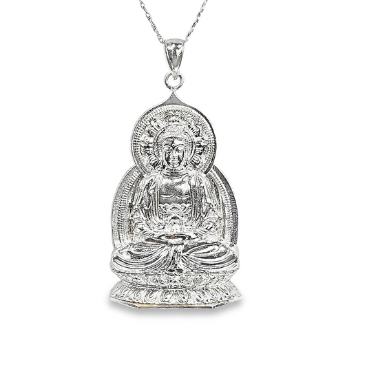 Special Edition Silver Buddha Necklace Pendant