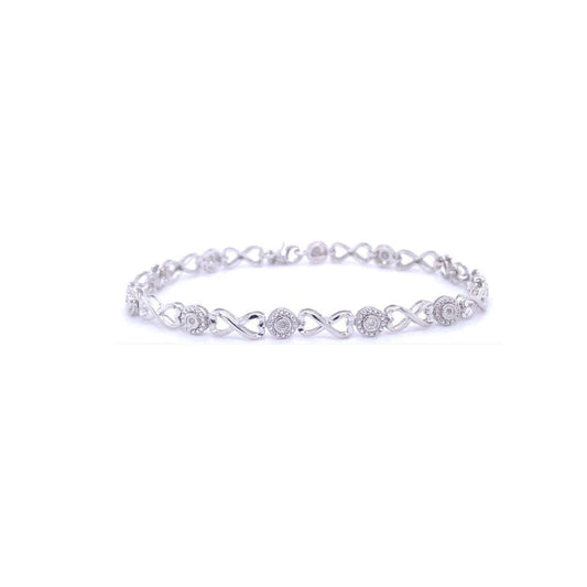 Diamond Infinity Link Bracelet