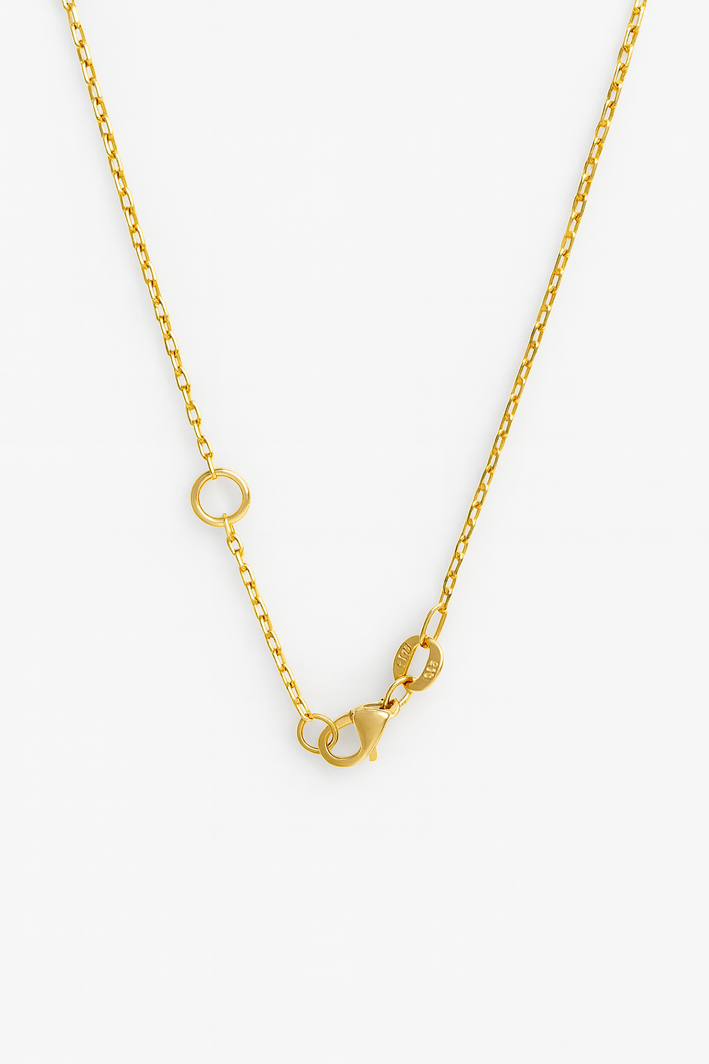18kt Yellow Gold Mother of Pearl Pendant Necklace, 15.80 mm