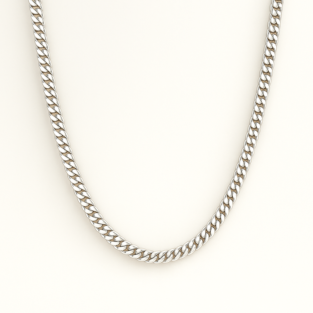 999 Handmade Silver Miami Cuban Chain – 5mm | 20 Inch