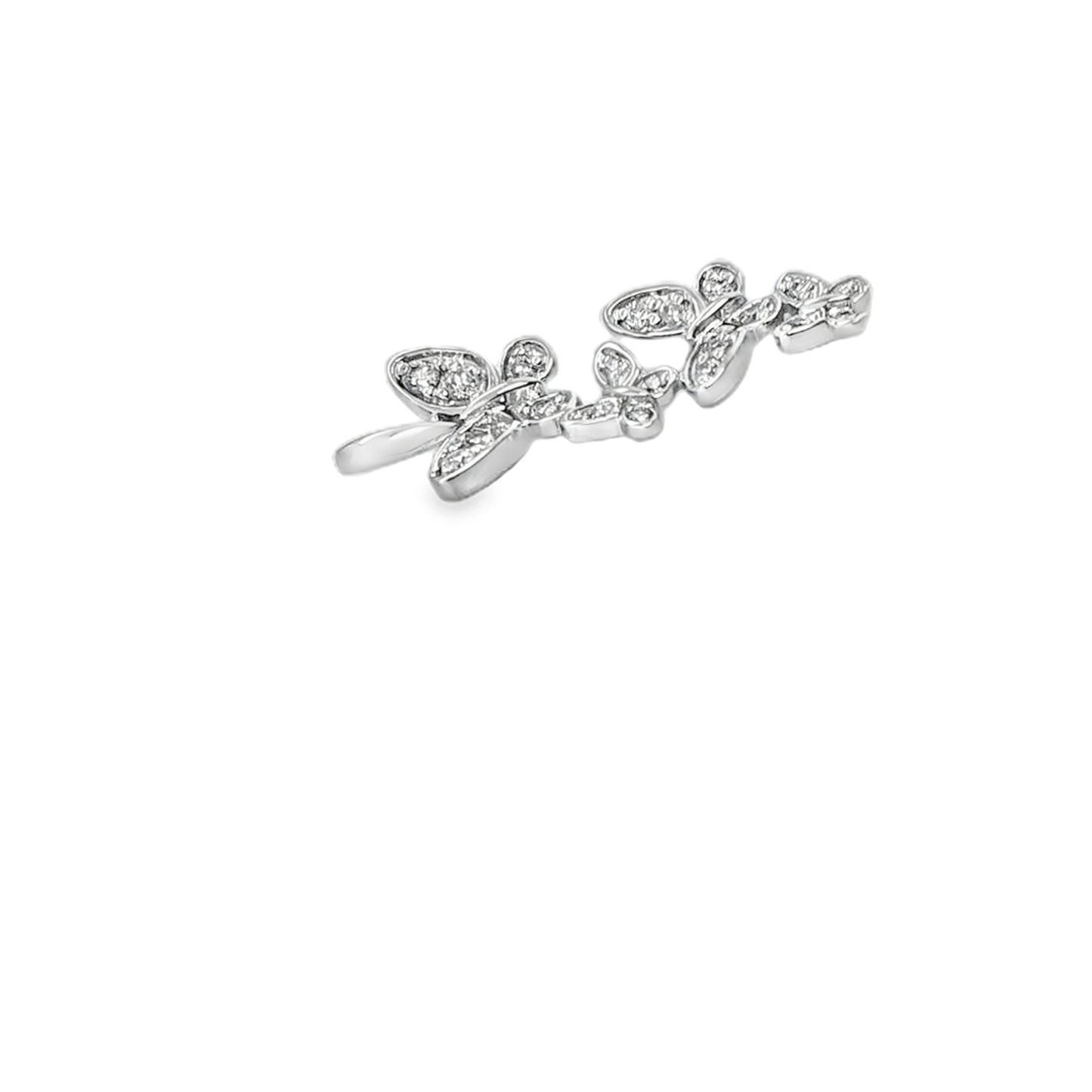 10kt 0.25ct Diamond Butterfly Pendant Only
