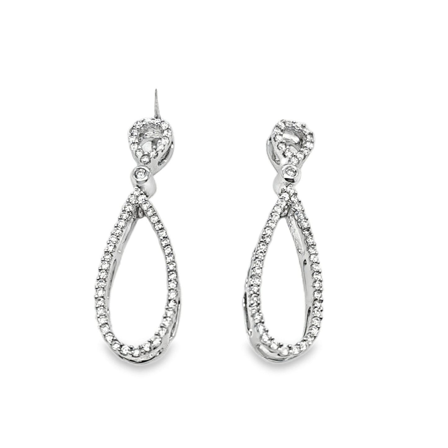 0.50CTW Tear Drop Dangle Earrings