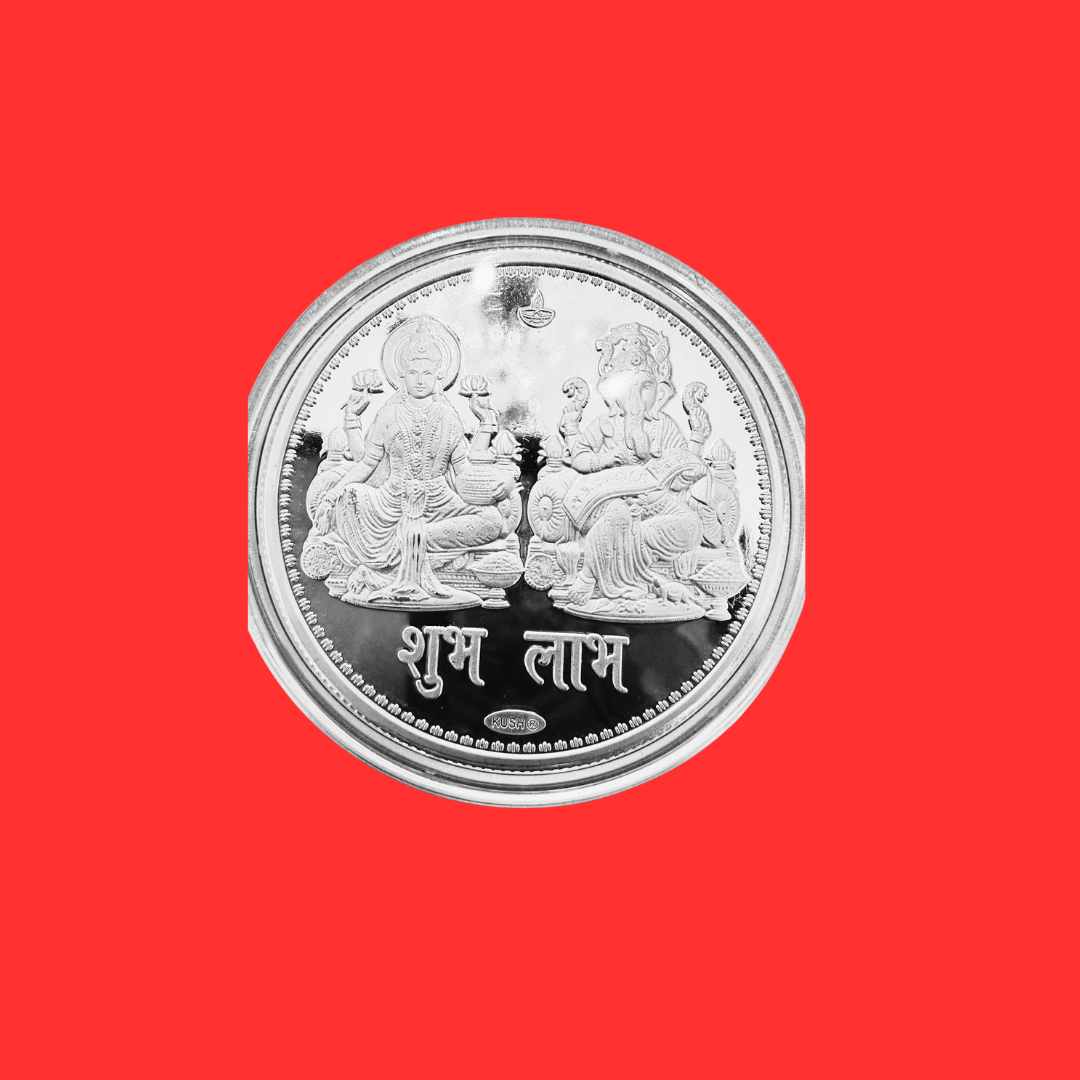 Enriching Prosperity: 1 Oz Laxmi & Ganesh Ji Silver Coin - Pristine J LLC