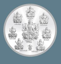 Enriching Prosperity: 1 Oz Ashta Laxmi Ji Silver Coin