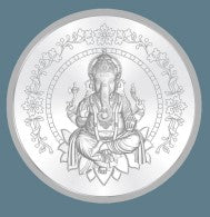 Enriching Prosperity: 50g Ganesh ji Silver Coin