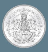 Enriching Prosperity: 10.0g Laxmi Ji Silver Coin