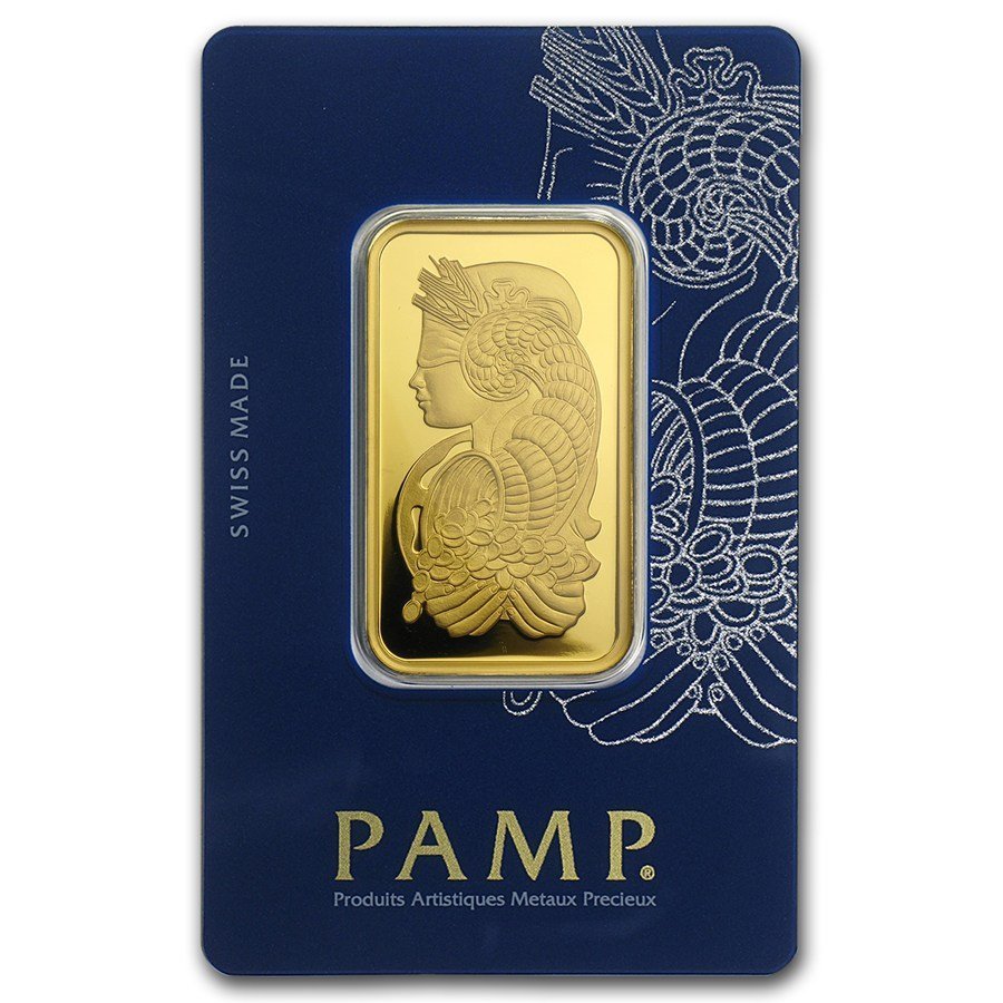 1 Oz Gold Bar – PAMP Suisse Lady Fortuna - Pristine J LLC