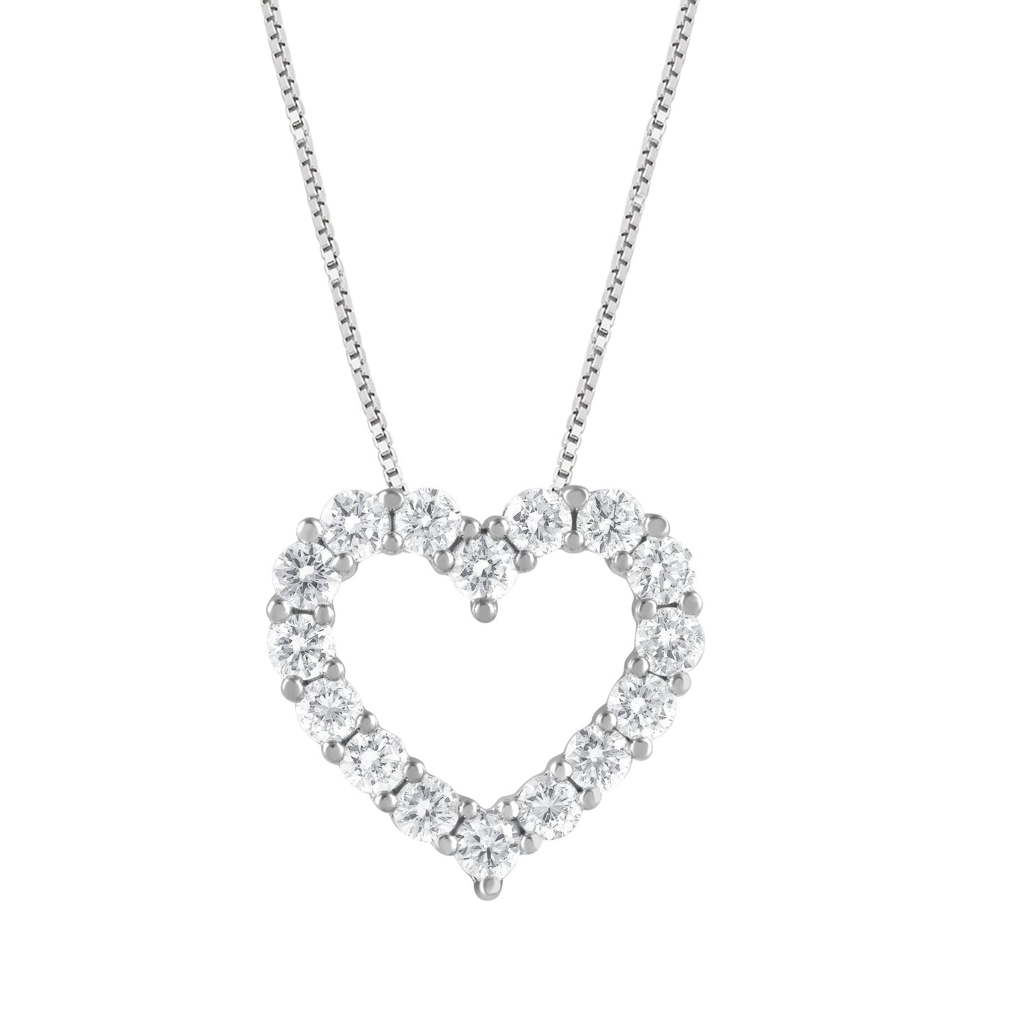 1.00 ctw Beautiful Heart Necklace Pendant - Pristine J LLC