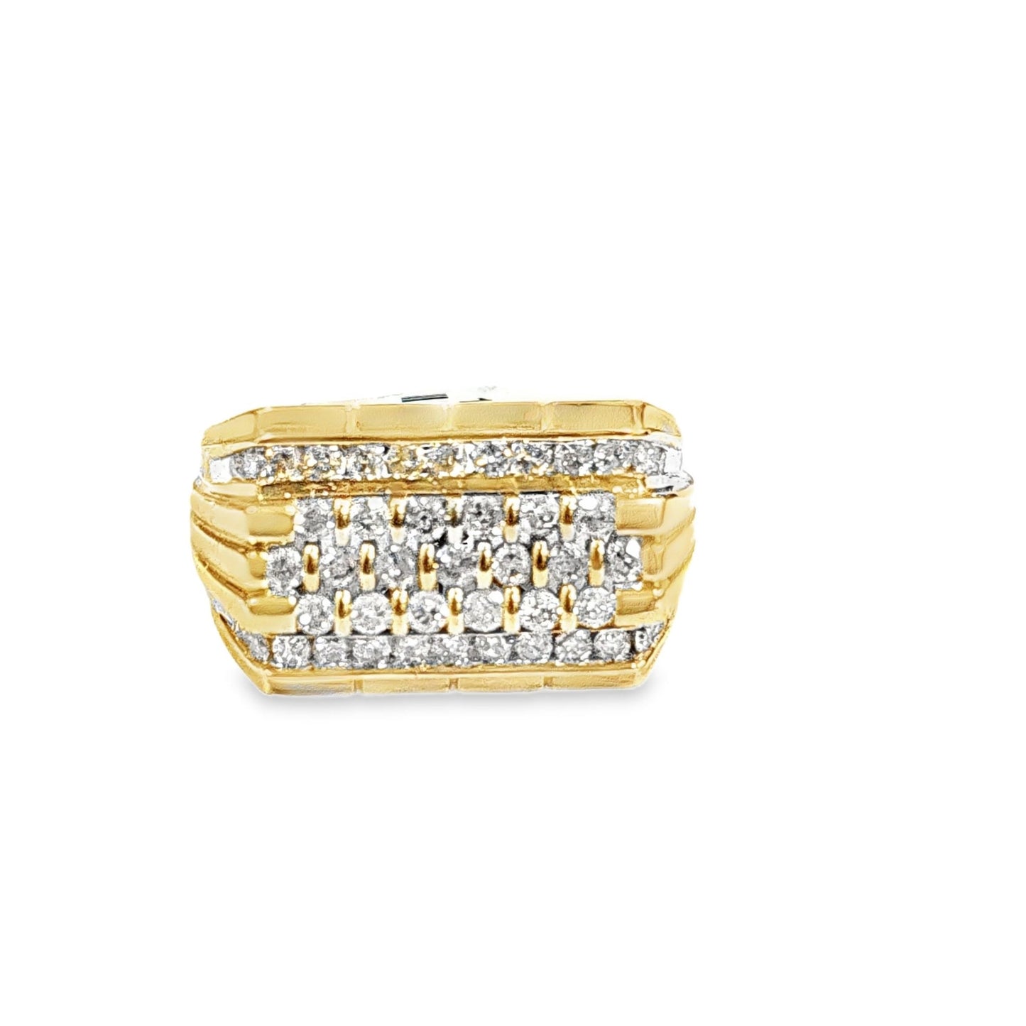 10kt Yellow Gold 1.50ctw Men's Diamond Ring - Pristine J LLC