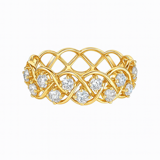 18KT Yellow Gold 1.00ct Diamond Band Ring – Size 7.25