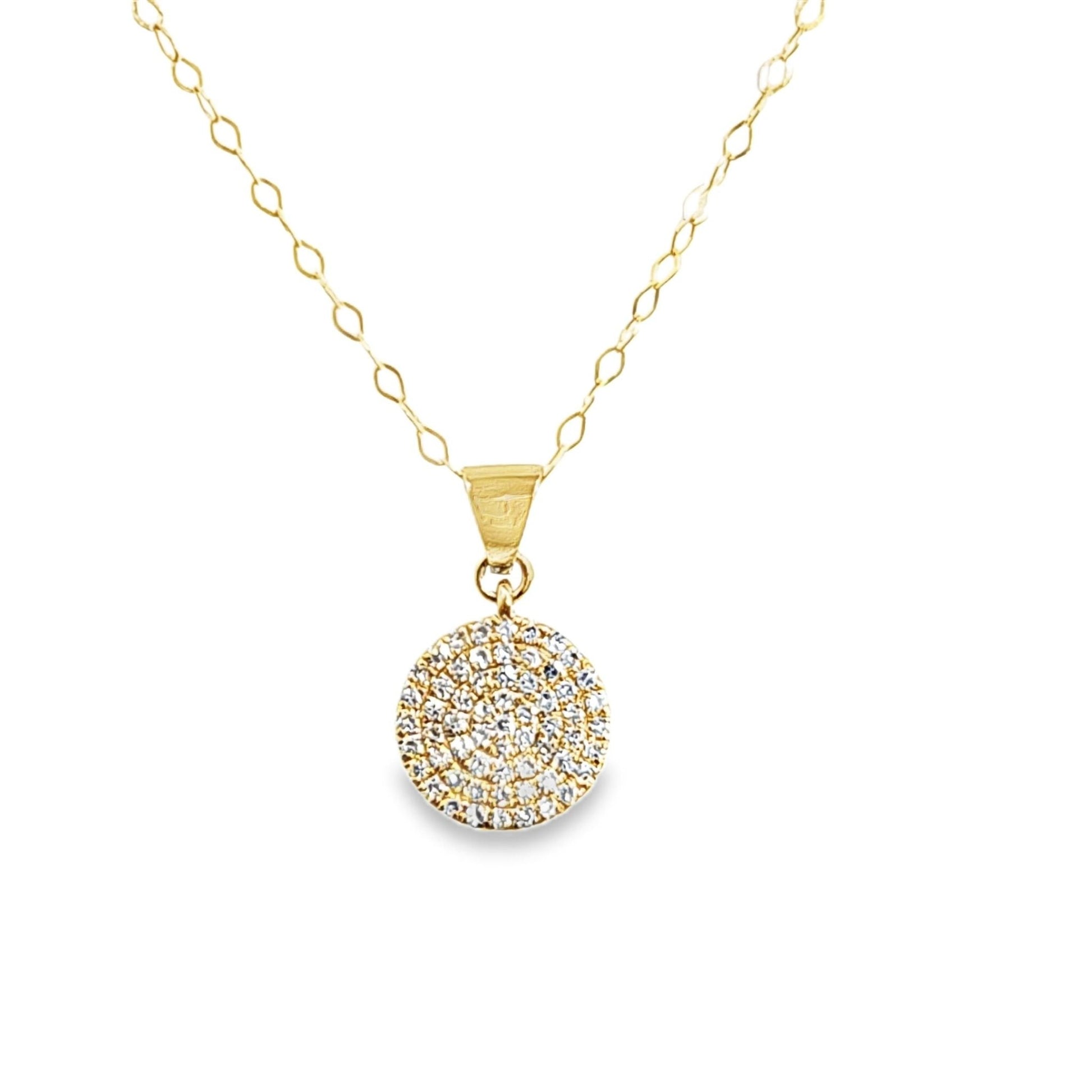 14K Solid Gold 0.30ctw Diamond Necklace - Pristine J LLC