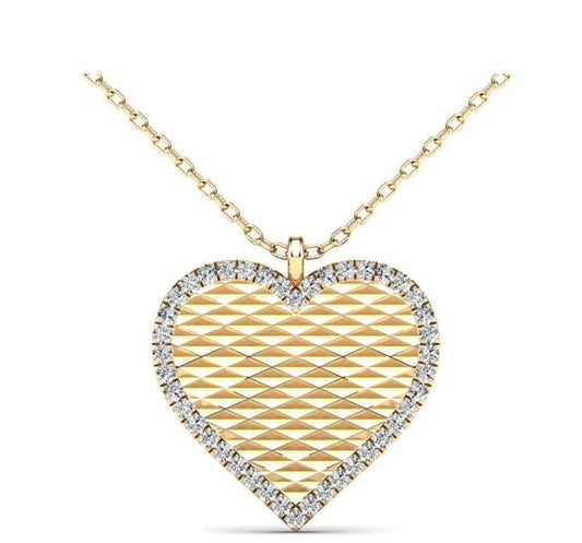 14K Yellow Gold 0.13ctw Diamond Necklaces - Pristine J LLC