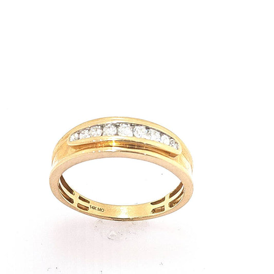 14kt Yellow Gold Men's 0.25ctw Natural Diamond Band Ring - Sz 10 - Pristine J LLC