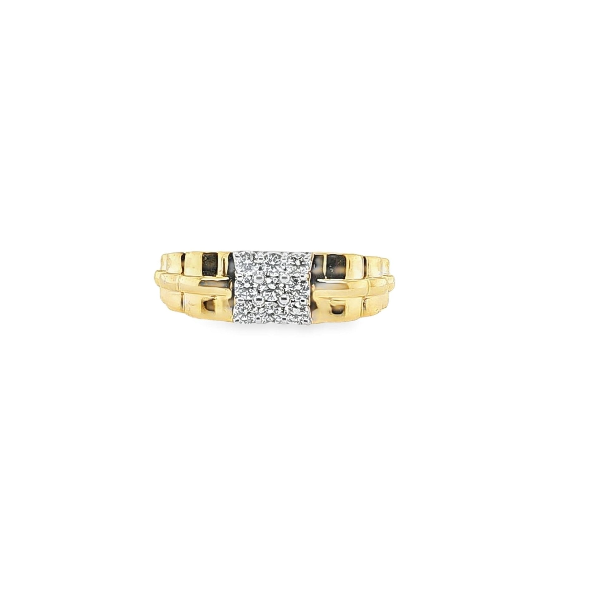 18kt Yellow Gold Men's 0.54ctw Natural Diamond Ring - Sz 10.25 - Pristine J LLC