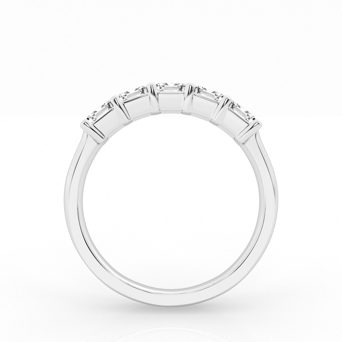 Five-Stone Emerald Cut Lab-Grown Diamond Anniversary Band – 2.50 CTW 