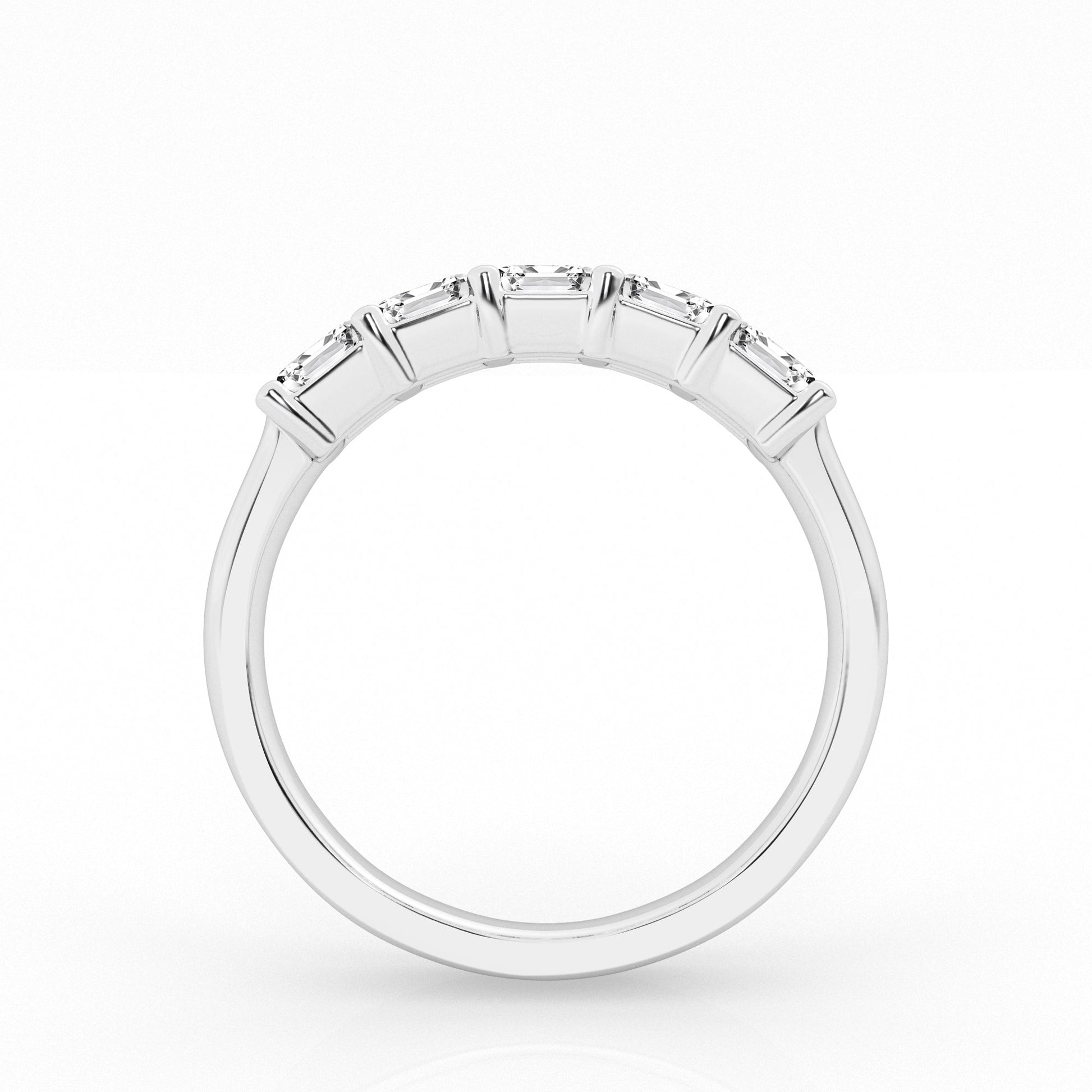 Five-Stone Emerald Cut Lab-Grown Diamond Anniversary Band – 2.50 CTW 