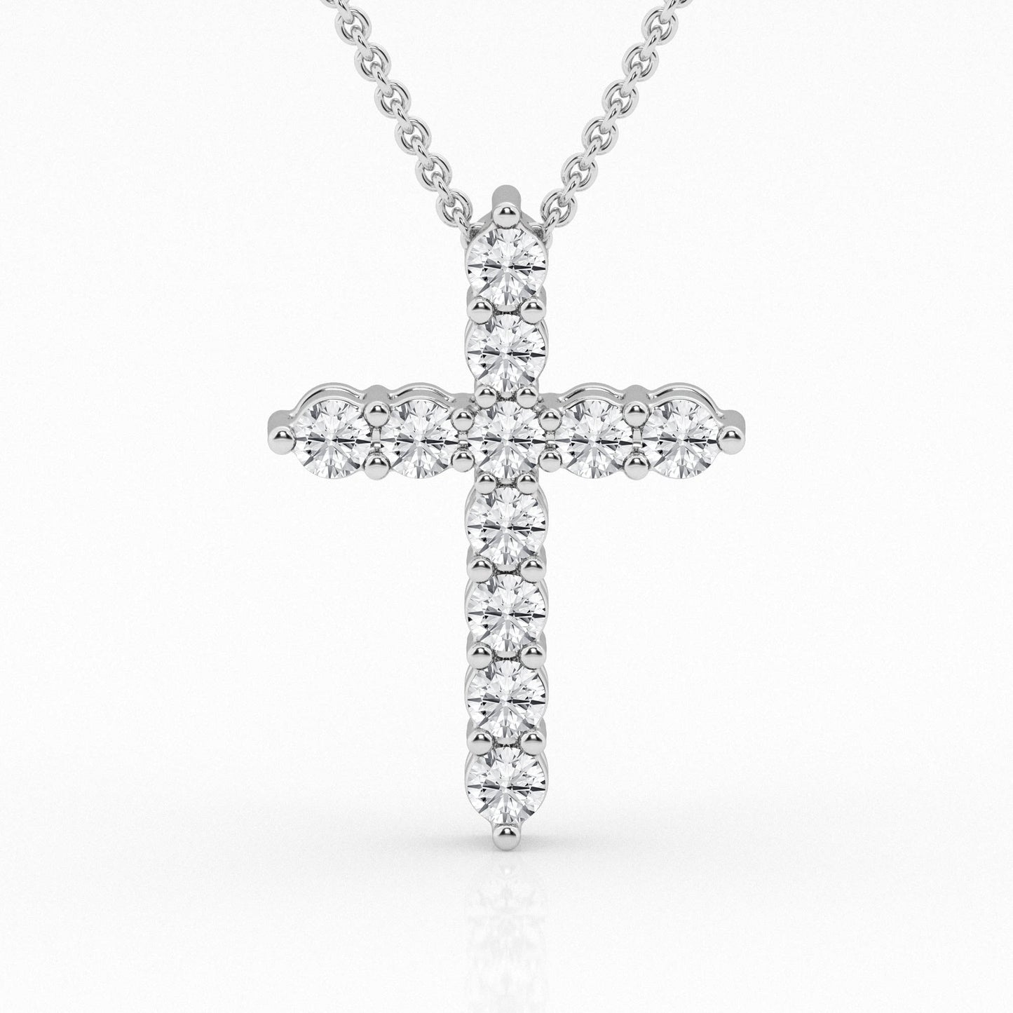 2.00 ctw Beautiful Cross Necklace Pendant - Pristine J LLC