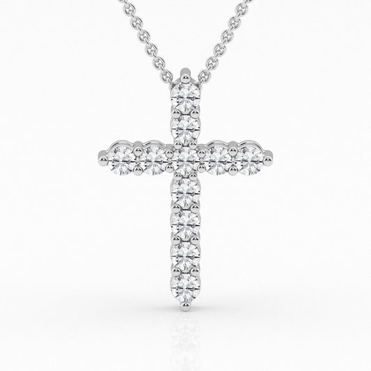 2.00 ctw Beautiful Cross Necklace Pendant - Pristine J LLC