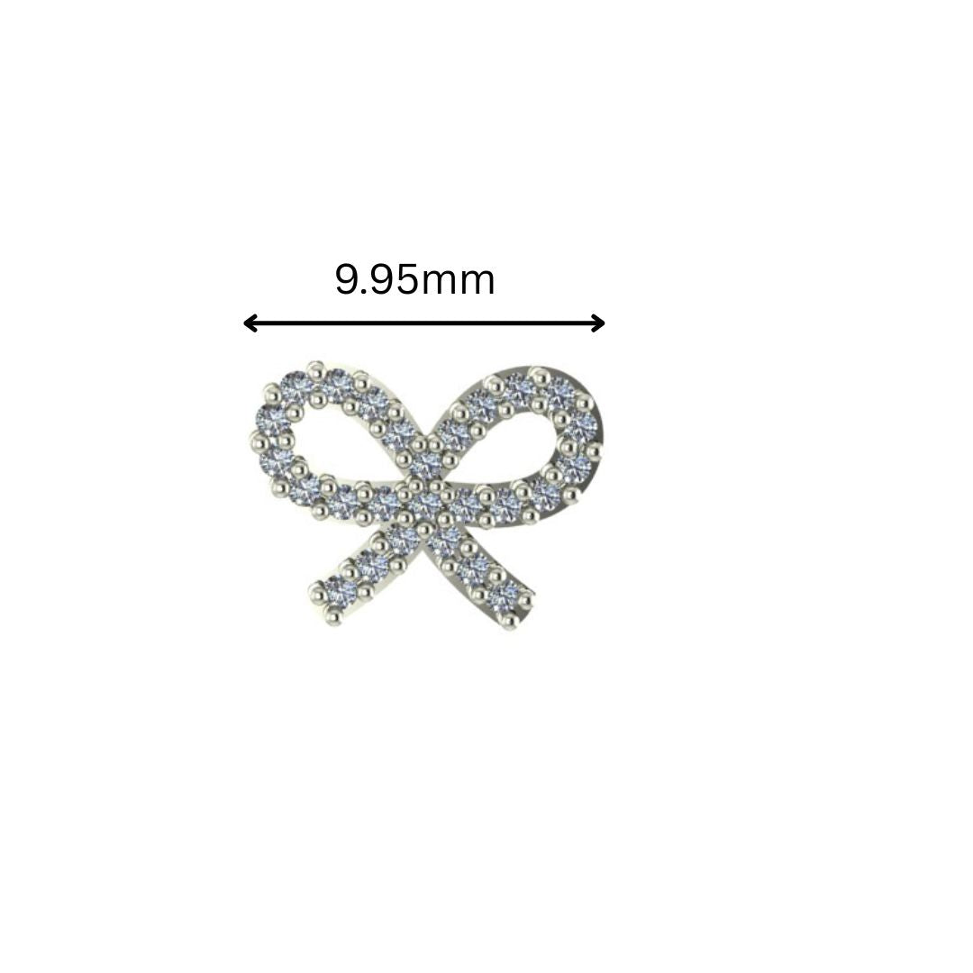 Diamond Bow Earrings -.25ctw