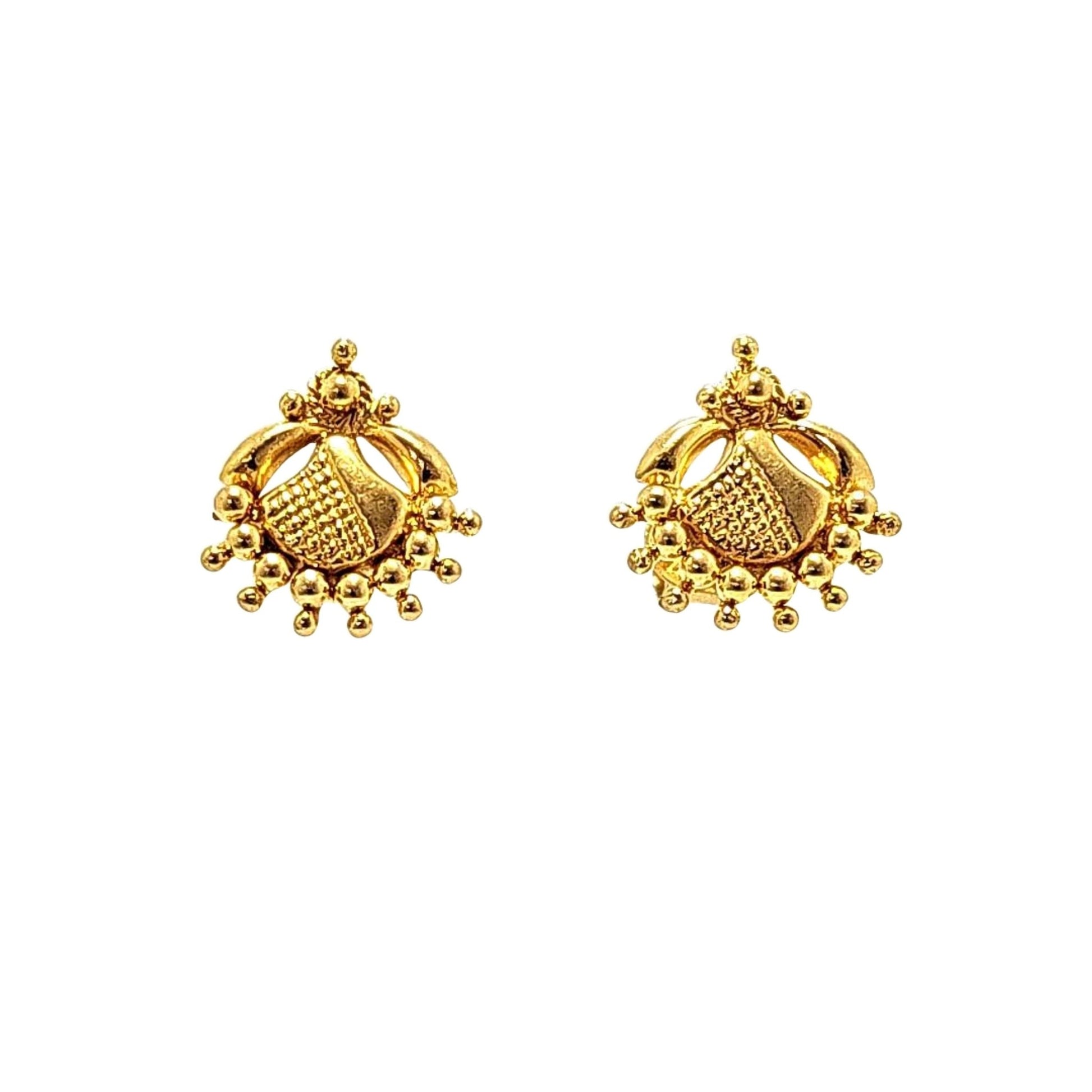 22kt Gold StarBurst Earrings - Pristine J LLC