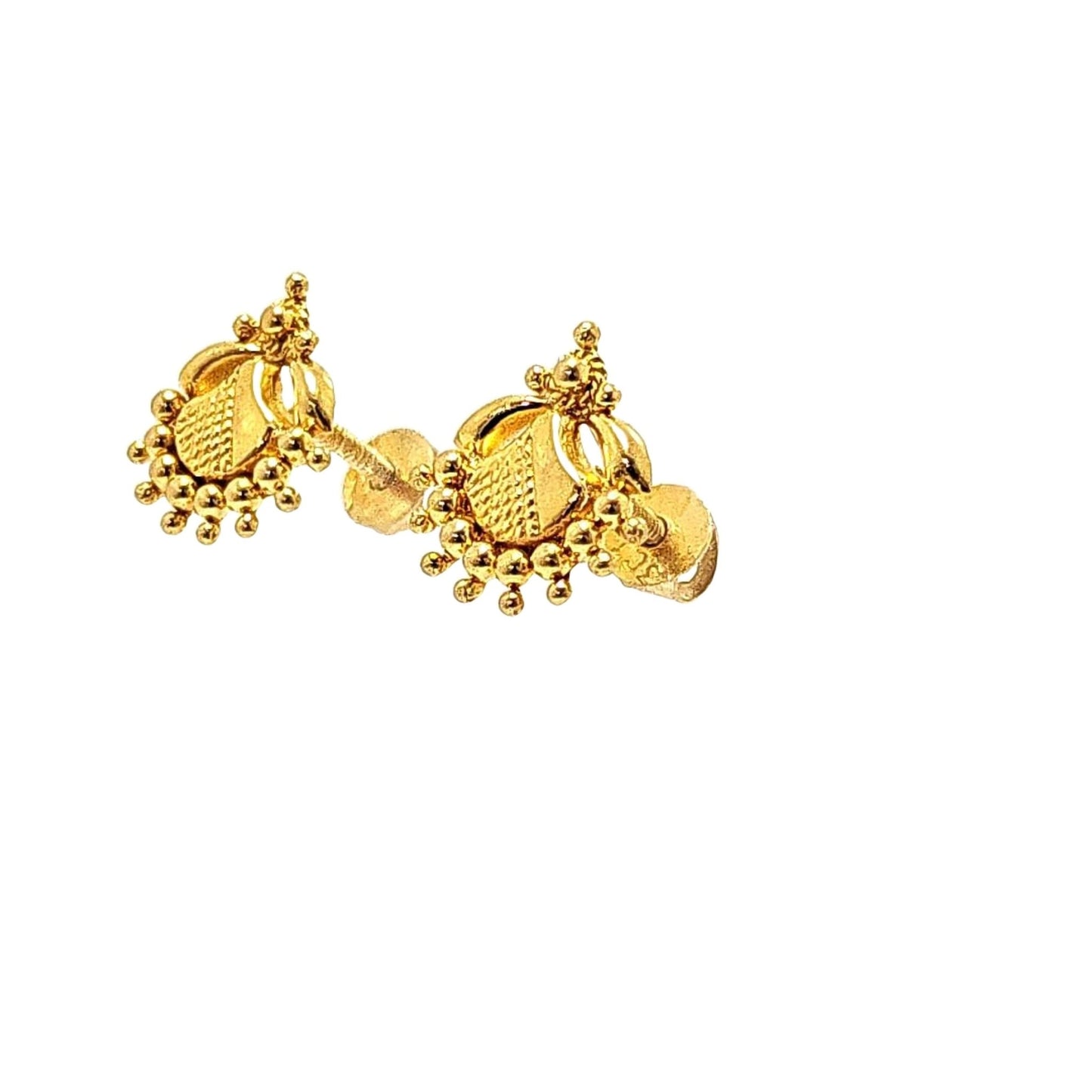 22kt Gold StarBurst Earrings - Pristine J LLC