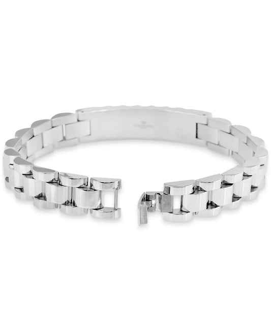 Men's Diamond (1/5 ct. t.w.) Bracelet in Stainless Steel, 8-1/2"