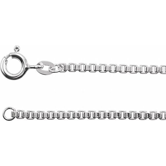 Sterling Silver 2 mm Box 20 & 24" Chain