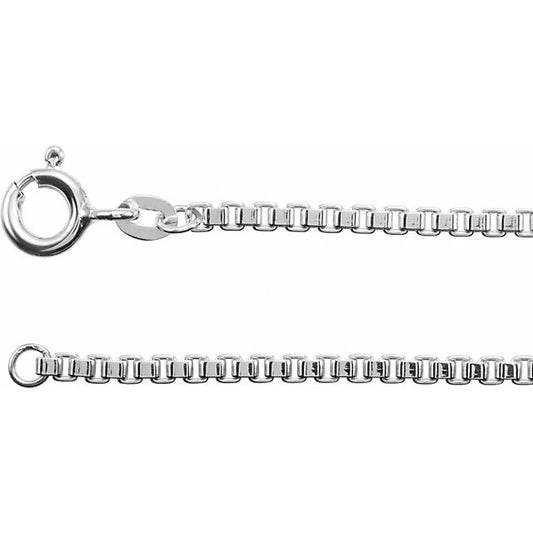 Sterling Silver 2 mm Box 20 & 24" Chain