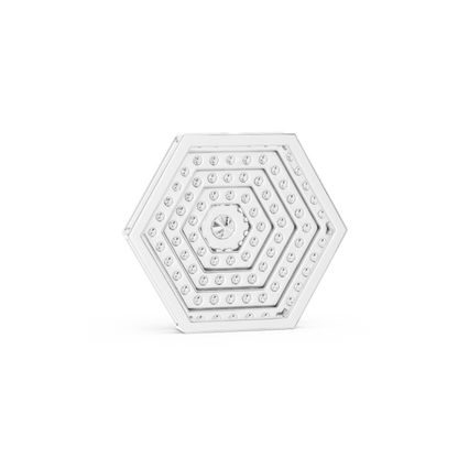 14KT Gold Hexagon Carpet Lab Grown Diamond Pendant – 0.60 CTW