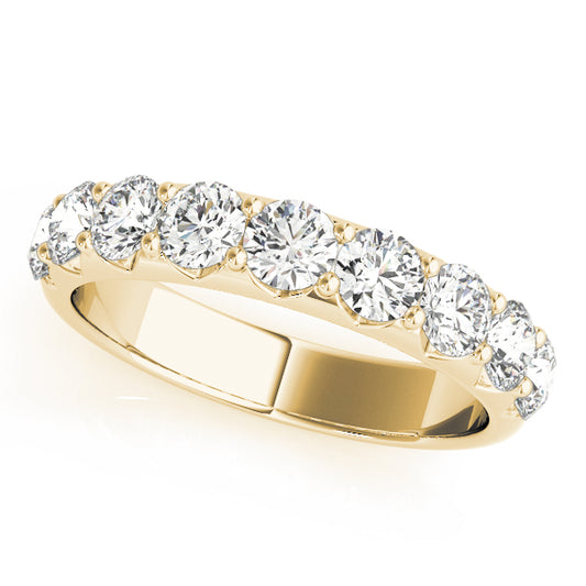 18kt Yellow Gold  Women's Diamond Band 1.00ctw