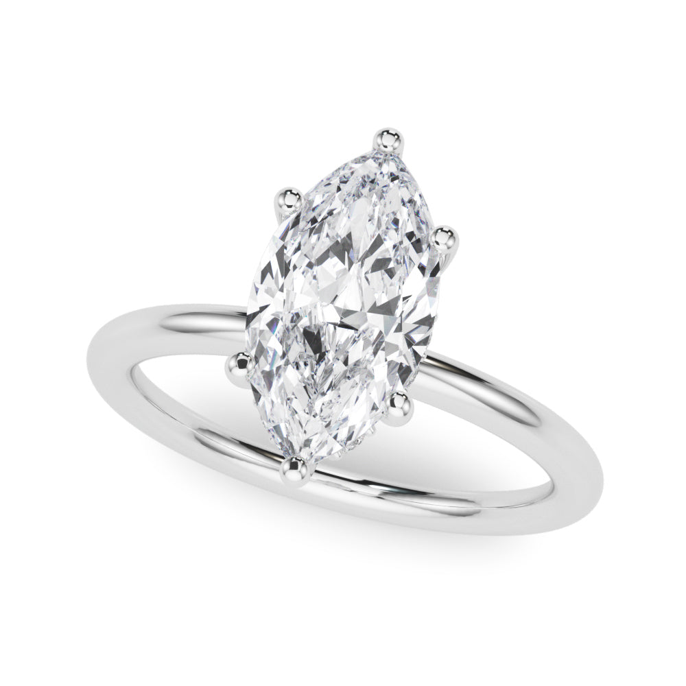 SPECIAL - IGI CERTIFIED 3.02ctw MARQUISE Halo Diamond Engagement Ring, Size : 7 (Free Sizing 6-9)