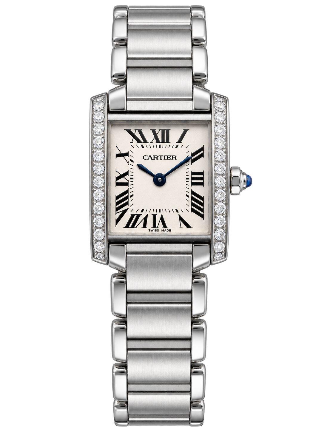 Pre-Owned Cartier Tank Française Ladies Ref. 2384 Stainless Steel Watch