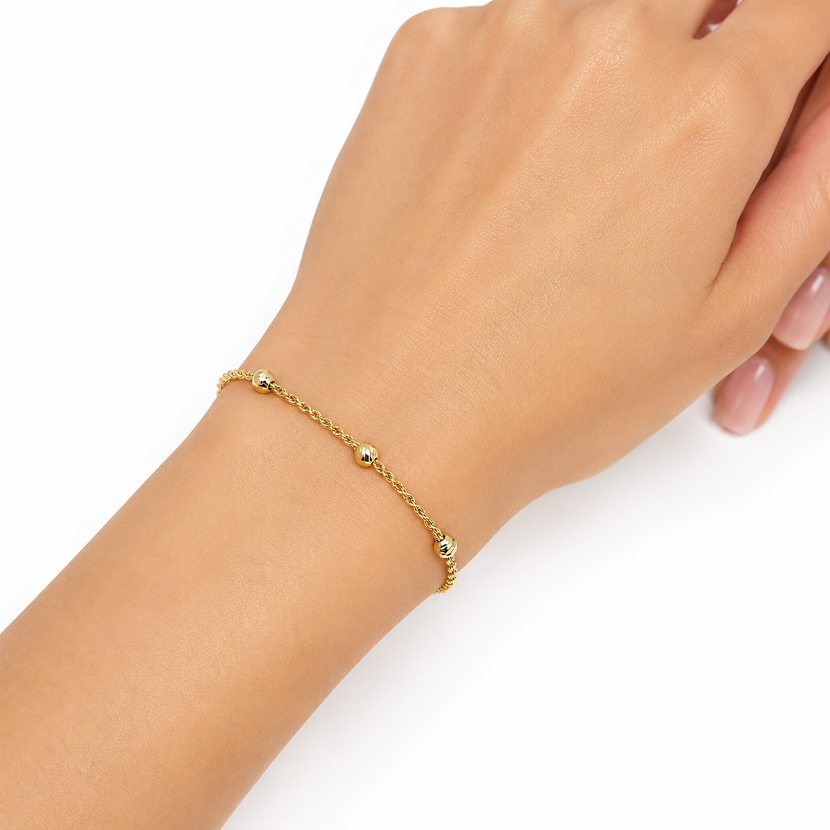 14KT Yellow Gold Italian Rope Necklace & Bracelet Set – 5.55 Grams