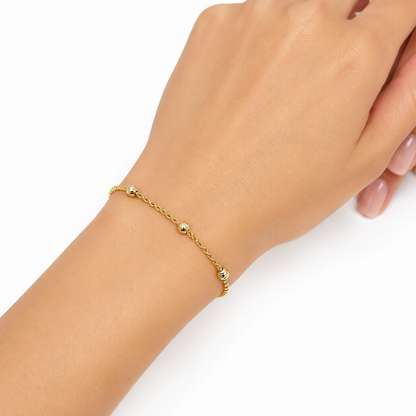 14KT Yellow Gold Italian Rope Necklace & Bracelet Set – 5.55 Grams