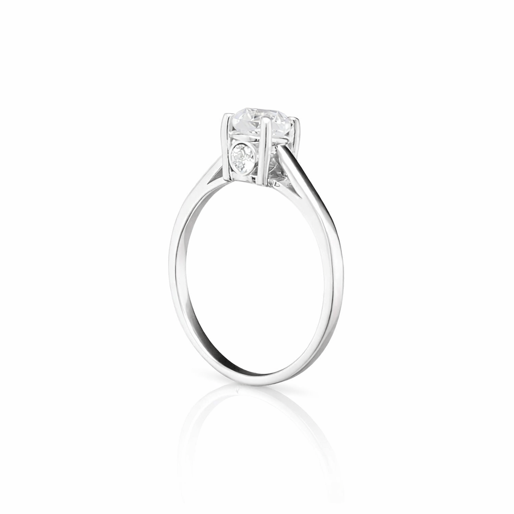 1.10ctw Diamond Solitaire Ring in 14kt White or Yellow Gold