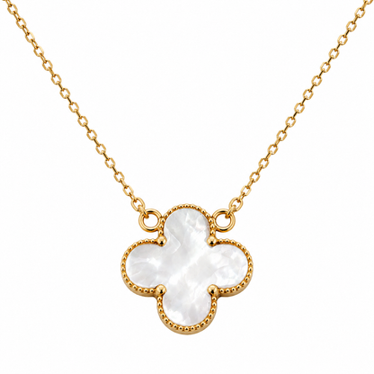 14kt Yellow Gold Mother of Pearl Pendant Necklace, 16.50 mm
