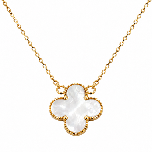 14kt Yellow Gold Mother of Pearl Pendant Necklace, 16.50 mm