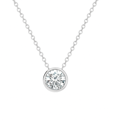 2.00ctw Round Diamond Solitaire Lab Grown Necklace