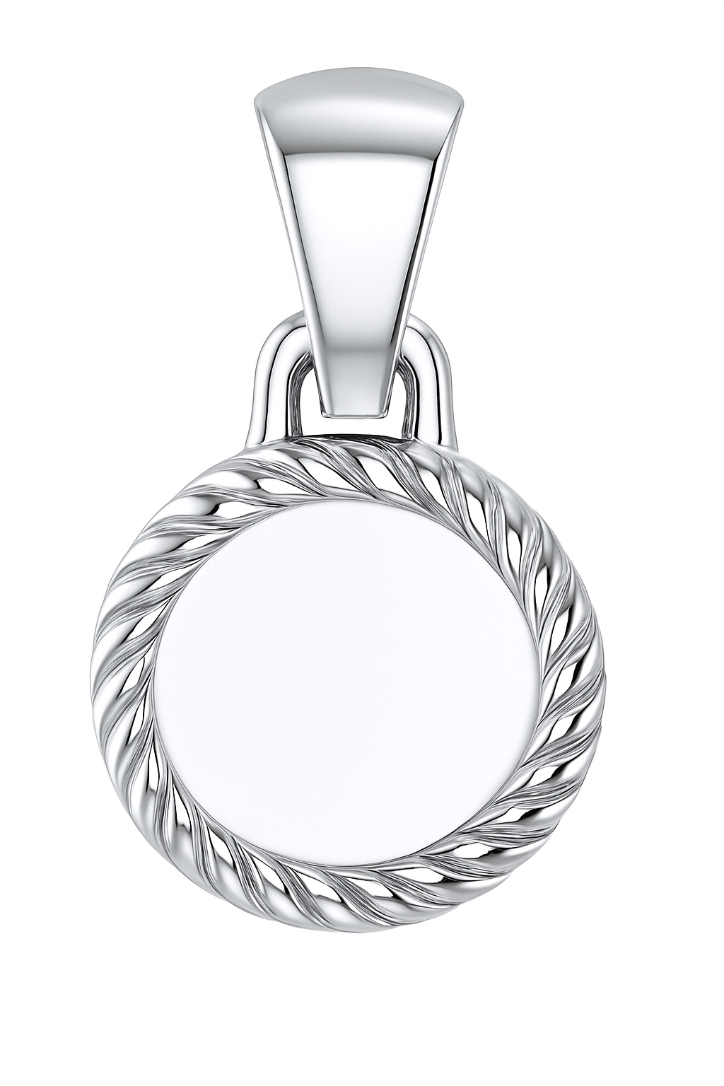 JANUARY GARNET Sterling Silver Evil Eye Unisex Birthstone Pendant Only