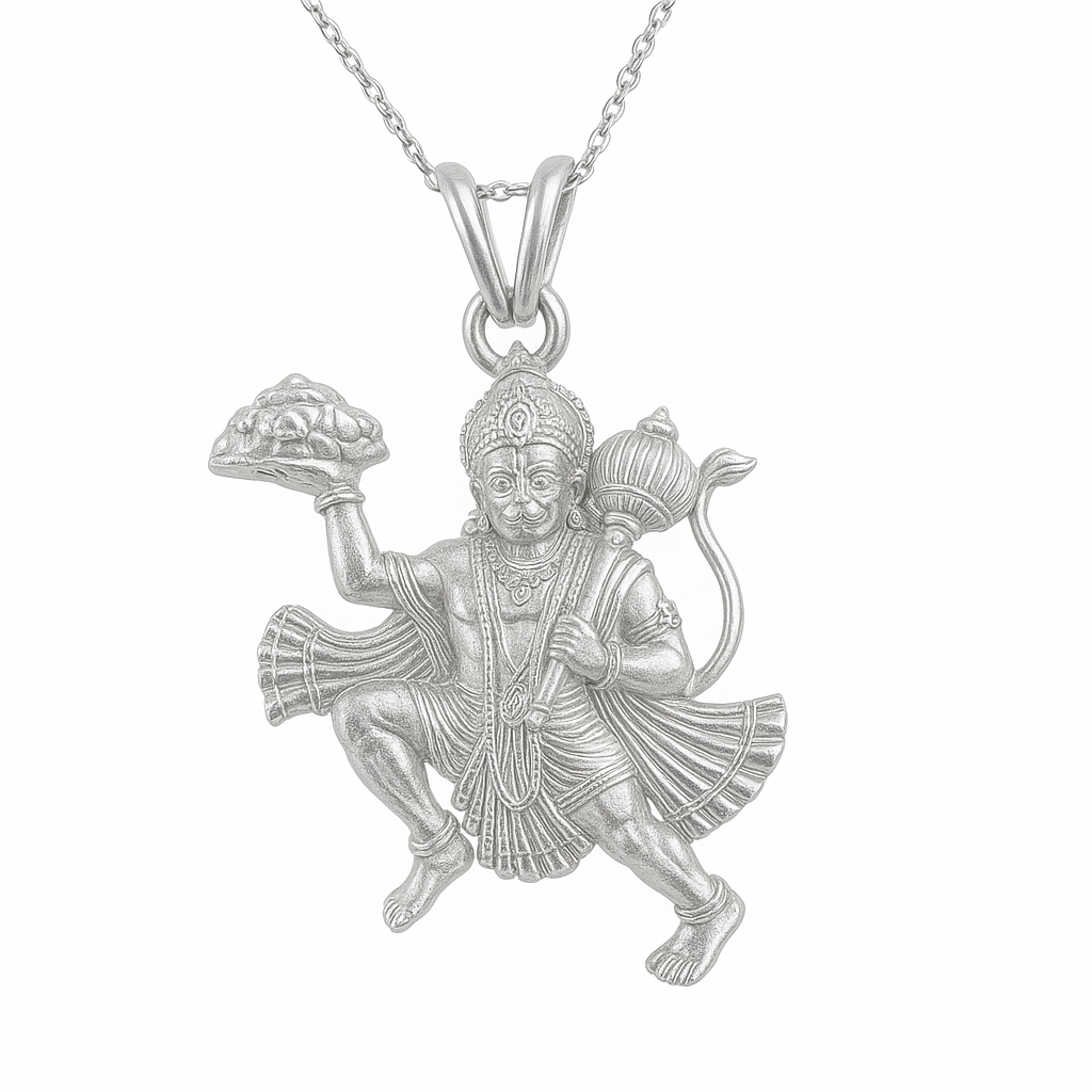 Special Edition Silver Hanuman Necklace Pendant