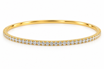 18KT Yellow Gold 1.00 CTW Natural Diamond Bangle – G Color VS Clarity