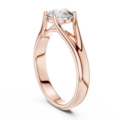 14K Gold IGI Certified 1.00 CT Lab-Grown Diamond Solitaire Ring