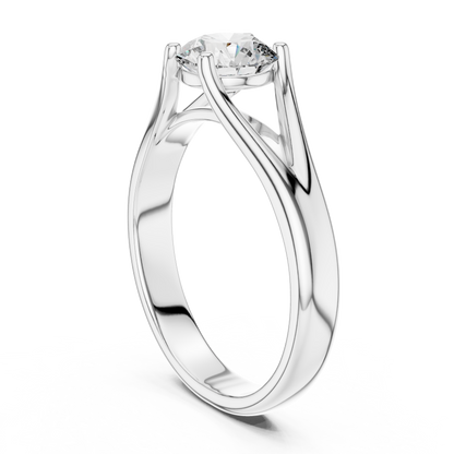 14K Gold IGI Certified 1.00 CT Lab-Grown Diamond Solitaire Ring