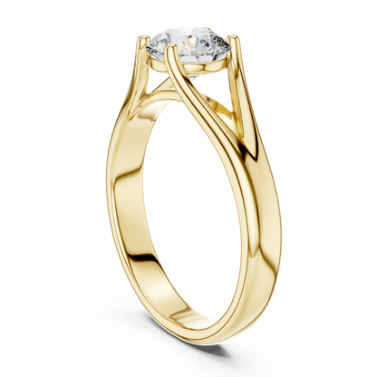 14K Gold IGI Certified 1.00 CT Lab-Grown Diamond Solitaire Ring