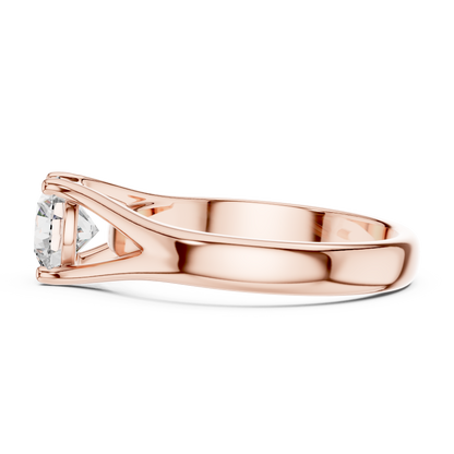 14K Gold IGI Certified 1.00 CT Lab-Grown Diamond Solitaire Ring