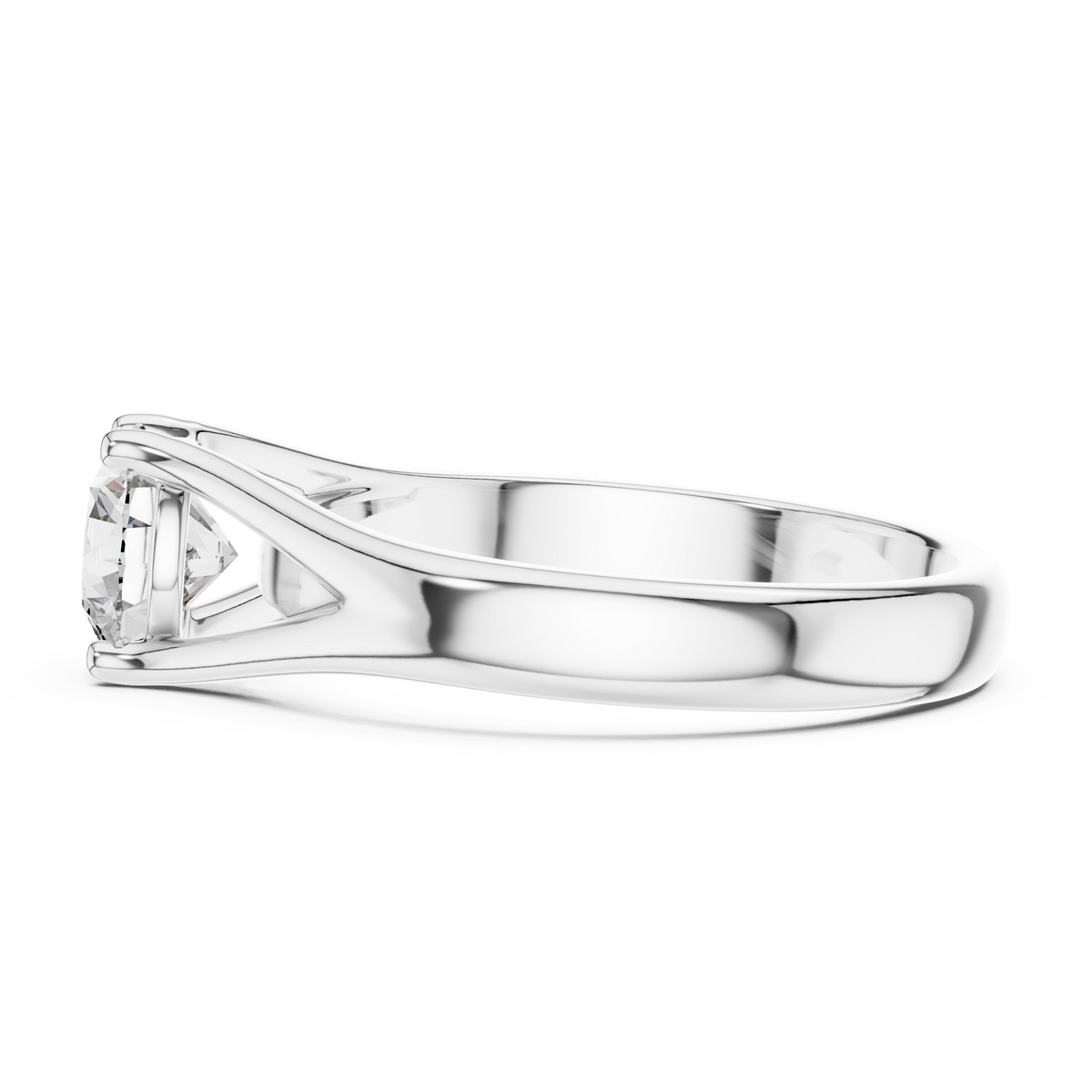 14K Gold IGI Certified 1.00 CT Lab-Grown Diamond Solitaire Ring