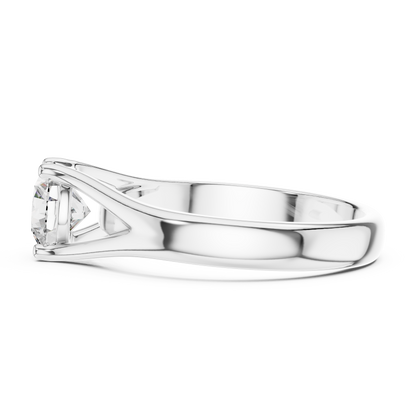 14K Gold IGI Certified 1.00 CT Lab-Grown Diamond Solitaire Ring