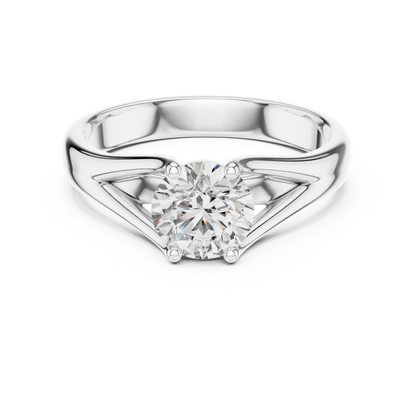14K Gold IGI Certified 1.00 CT Lab-Grown Diamond Solitaire Ring