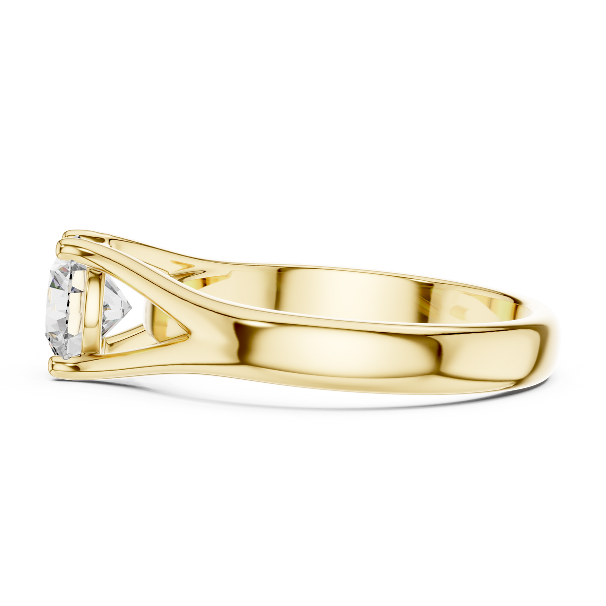 14K Gold IGI Certified 1.00 CT Lab-Grown Diamond Solitaire Ring