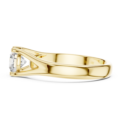 14K Gold IGI Certified 1.00 CT Lab-Grown Diamond Solitaire Ring